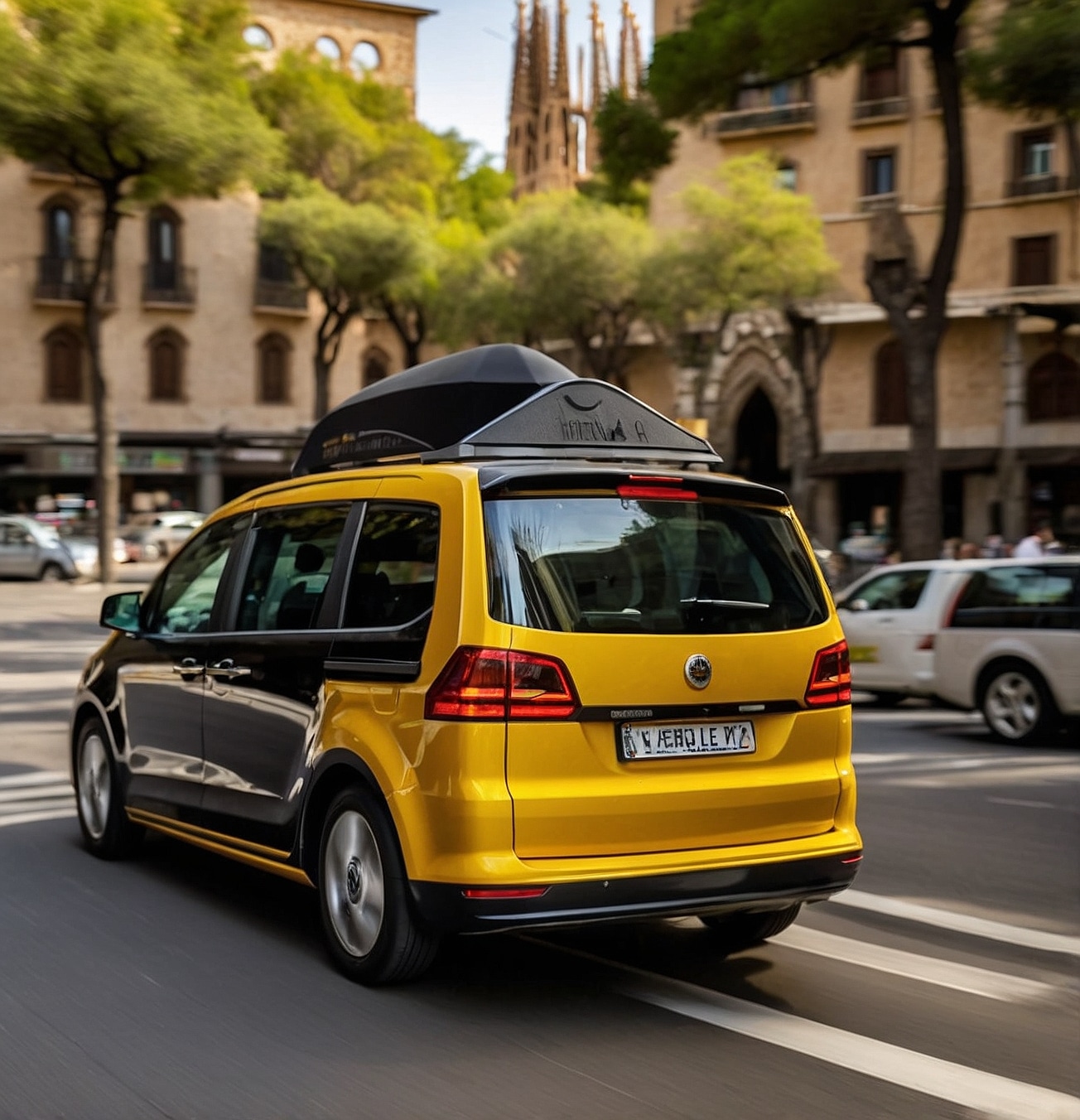 Transporte para 6 personas en Barcelona.